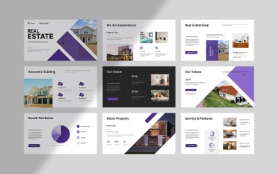 Modello PowerPoint di presentazione immobiliare minima