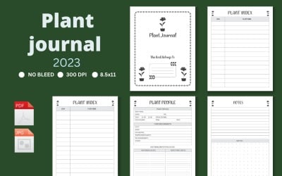 Plant Care Tracker, Plant Care Journal, Indoor Plant Planner, Krukväxtplanerare