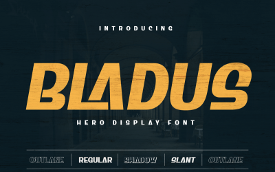 Bladus | Zobrazit písmo hrdiny