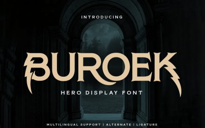 Buroek | Hero-Schriftart anzeigen