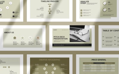 Modello di presentazione aziendale del pitch deck