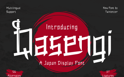 Qasengi | Visualización de fuentes japonesas