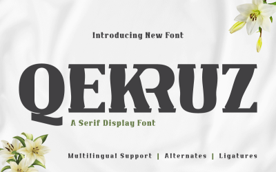 Qekruz | Modernismo clásico serif