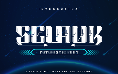 Selauk | Futuristische Schriftanzeige