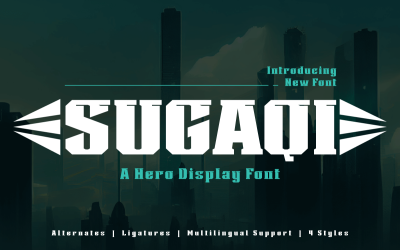 Sugaqi | Wyświetl czcionkę bohatera