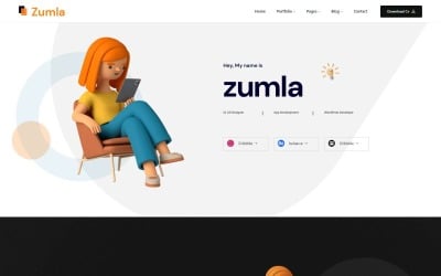 Szablon HTML5 agencji marketingowej Zumla