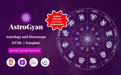 AstroGyan - Modèle HTML 5 d&amp;#39;astrologie et d&amp;#39;horoscope