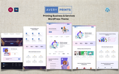 Avery Printing - Tema de WordPress para empresas de impresión y servicios de impresión bajo demanda