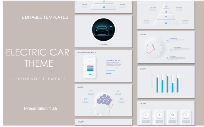 Carro elétrico branco Theme_Vibração futurista