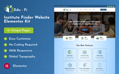 Edu-Fi - Institute Finder Elementor 套件