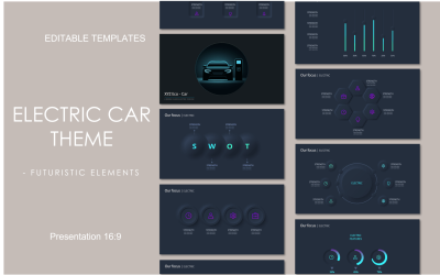 Auto elettrica Theme_Futuristic technology vibe ppt deck template powerpoint