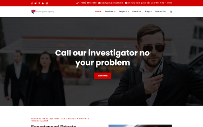 HTML-шаблон сайта «Частное расследование»