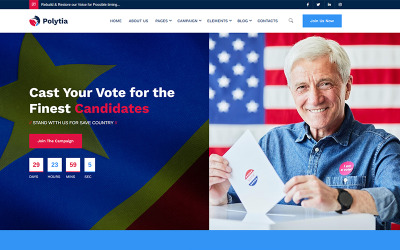 Polytia – Political Party HTML5 Template