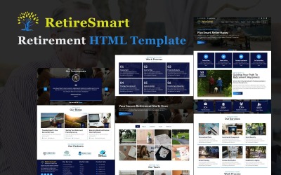 RetireSmart – Nyugdíjtervező HTML5 webhelysablon