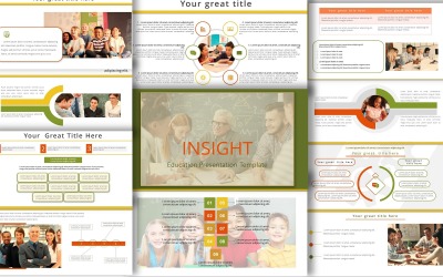 Шаблон презентації PowerPoint на тему освіти INSIGHT