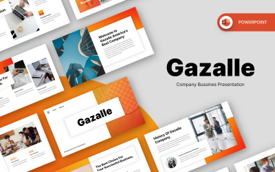 Gazalle - Szablon biznesowy firmy w programie PowerPoint