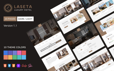 Laseta — Bootstrap-шаблон премиум-класса для отелей