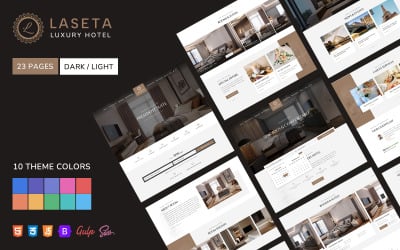 Laseta - шаблон початкового завантаження готелю Premium