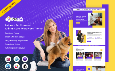 Petcok – тема WordPress для догляду за домашніми тваринами