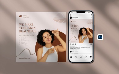 Promoção de postagens no Instagram sobre cuidados com a pele
