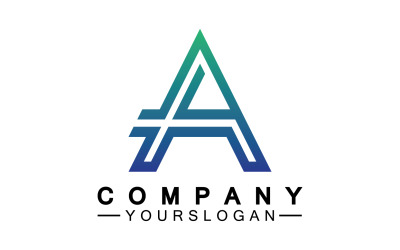 A harfinin ilk adı logo vektörü v3