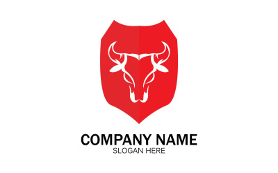动物牛头图标标志矢量 v9