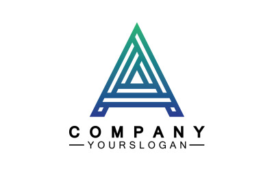 Un vettore del logo del nome iniziale della lettera v29