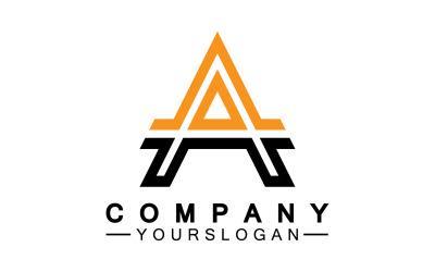 Un vettore del logo del nome iniziale della lettera v2