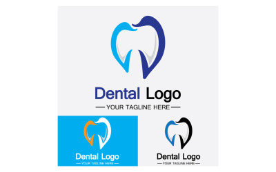 Salute cure odontoiatriche logo icona vettore v11