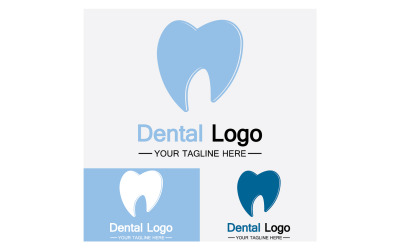 Salute cure odontoiatriche logo icona vettore v33