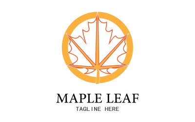 Leaf Maple Vektor-Logo-Symbol v40