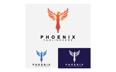 Phoenix kuşu logo vektör v53