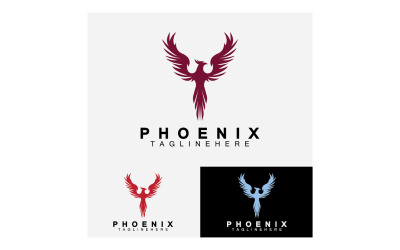 Phoenix madár logó vektor v31