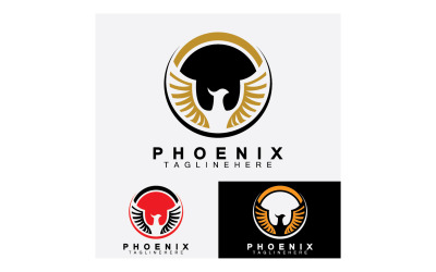 Phoenix-Vogel-Logo-Vektor v1