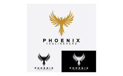 Phoenix-Vogel-Logo-Vektor v29