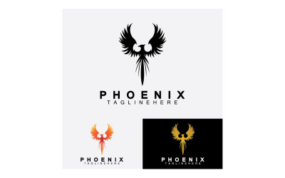 Phoenix-Vogel-Logo-Vektor v32