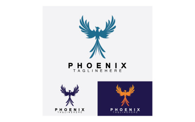 Phoenix-Vogel-Logo-Vektor v44