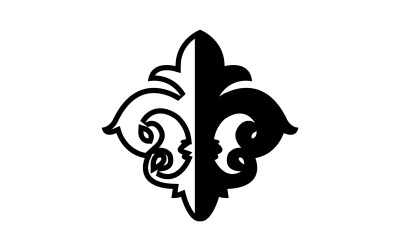 Logotipo de plantilla de símbolo de icono de lanza v9