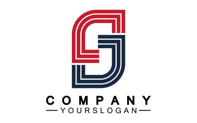 S nombre inicial letra logo icono v17