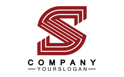 S nombre inicial letra logotipo icono v32