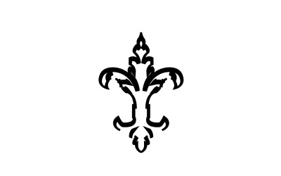 Logo szablonu symbolu ikony włóczni v58