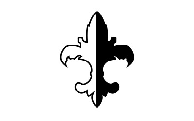 Logotipo de plantilla de símbolo de icono de lanza v51