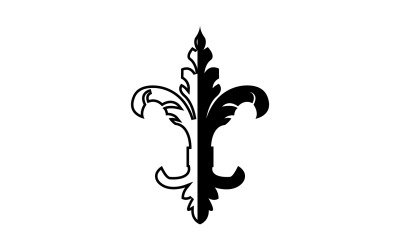 Logotipo de plantilla de símbolo de icono de lanza v55