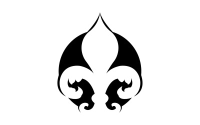 Mızrak simgesi sembol şablonu logosu v64