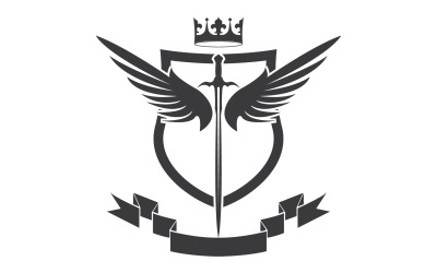 Icona del logo del re signore della spada e della corona v12