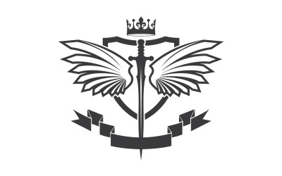 Icona del logo del re signore della spada e della corona v25