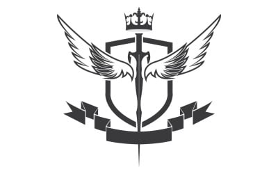 Icona del logo del re signore della spada e della corona v27