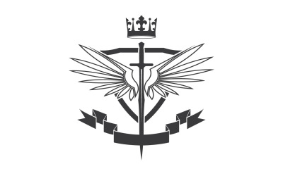 Icona del logo del re signore della spada e della corona v29