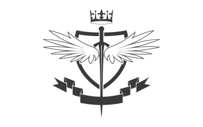 Icona del logo del re signore della spada e della corona v30