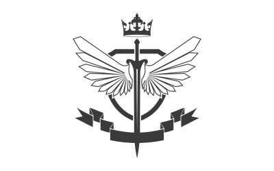 Icona del logo del re signore della spada e della corona v31